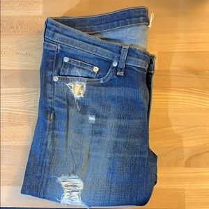Rag & Bone Distresses Skinny Jeans, size 30